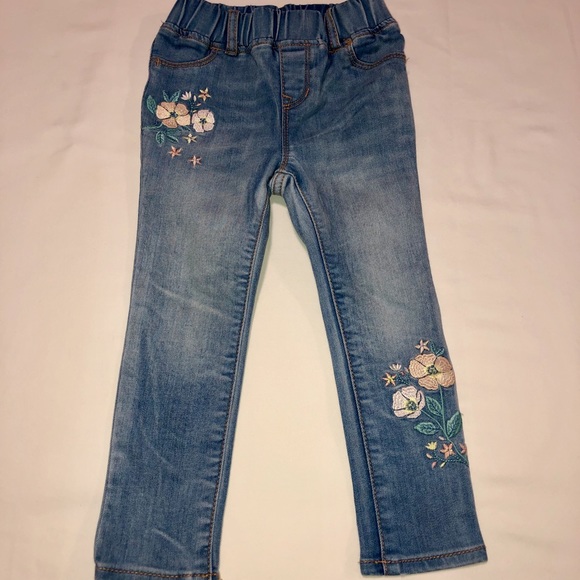 GAP Other - Baby Gap 1969 Legging Jeans w/ Floral Pattern 3T
